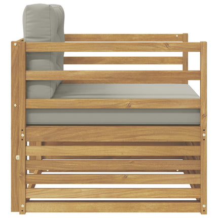 Udendørs sofa Hvid og lysegrå