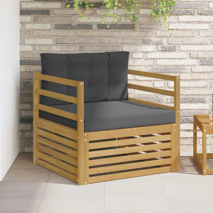 Udendørs sofa Hvid og antracit