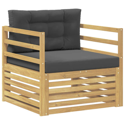 Udendørs sofa Hvid og antracit