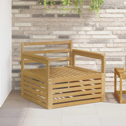 Udendørs sofa Massivt Akacietræ Hvid