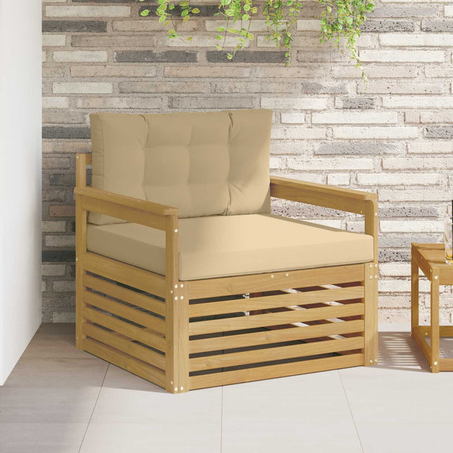 Udendørs sofa Polyester Hvid