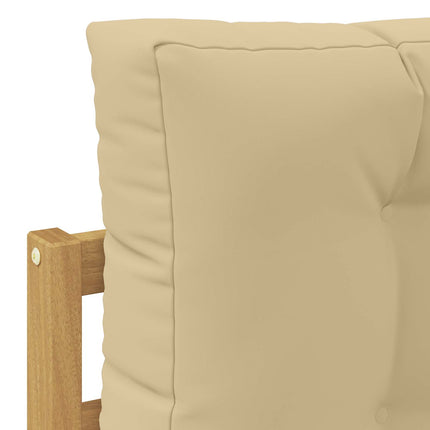 Udendørs sofa Polyester Hvid og beige