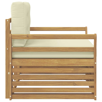 Udendørs sofa Polyester Hvid