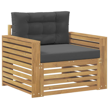 Udendørs sofa Polyester Hvid og antracit