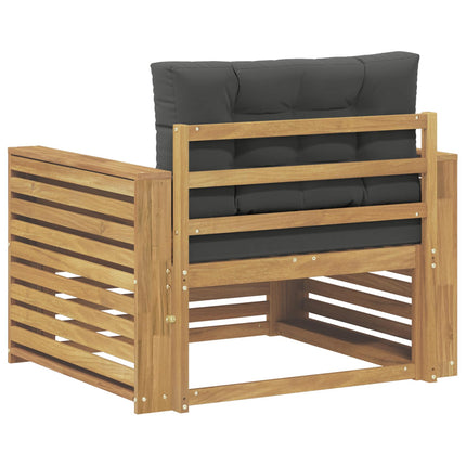 Udendørs sofa Polyester Hvid og antracit