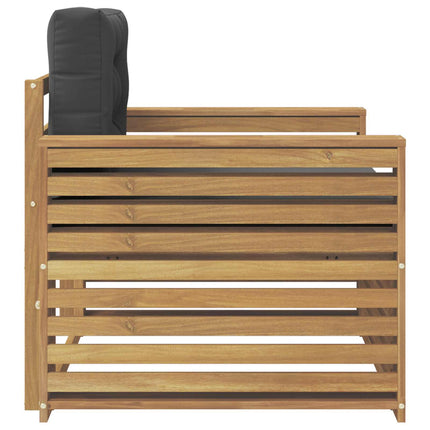 Udendørs sofa Polyester Hvid og antracit