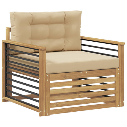 Udendørs sofa Polyester Hvid og beige
