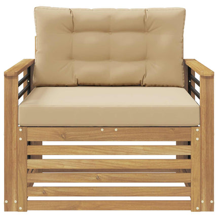 Udendørs sofa Polyester Hvid og beige