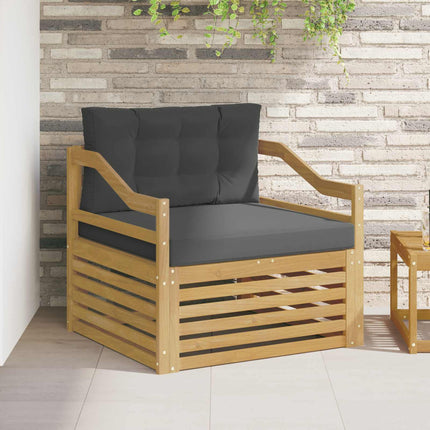 Udendørs sofa Hvid og antracit