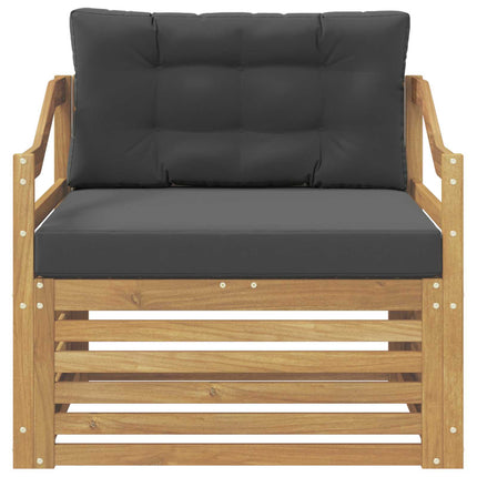 Udendørs sofa Hvid og antracit