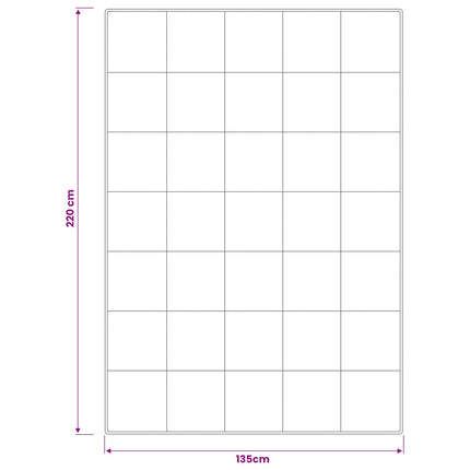 Dyne FULDA 135 x 220 cm 4 årstider 310 GSM 90% gåsedun Hvid