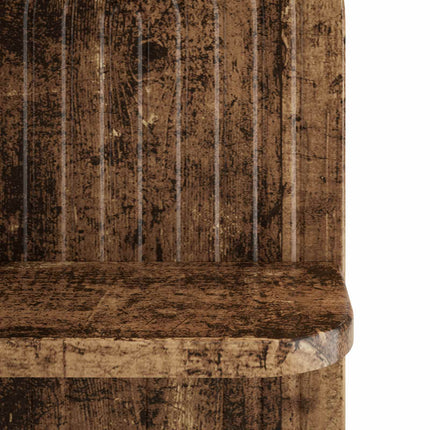 Væghylde 2 stk. Gammelt træ 23 x 13,5 x 37,5 cm Konstrueret træ
