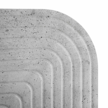 Væghylde 2 stk. Betongrå 80,5 x 13,5 x 37,5 cm Konstrueret træ