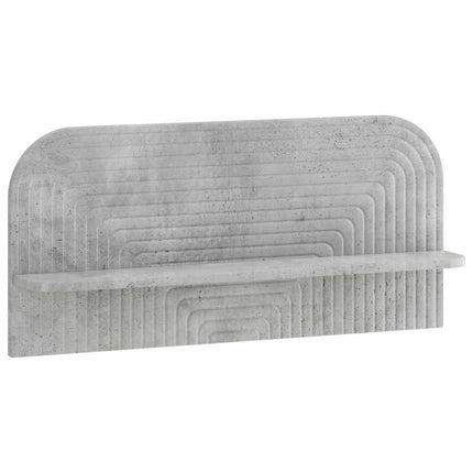 Væghylde 2 stk. Betongrå 80,5 x 13,5 x 37,5 cm Konstrueret træ