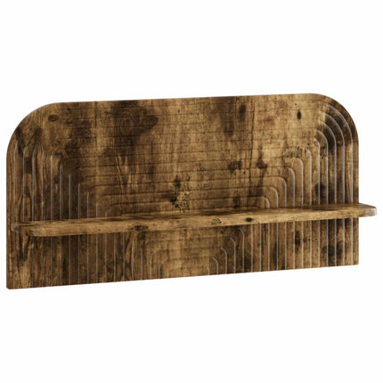 Væghylde 2 stk. Røget eg 80.5 x 13.5 x 37.5 cm Konstrueret træ