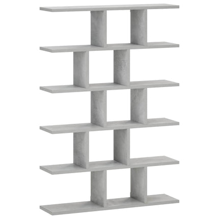 Væghylde Betongrå 70 x 17 x 101 cm Konstrueret træ