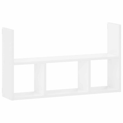 Væghylde Hvid 78.5 x 17 x 45 cm Konstrueret træ