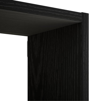 Væghylde Sort eg 72 x 17 x 105 cm Konstrueret træ