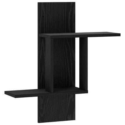 Væghylde Sort eg 59 x 17 x 63 cm Konstrueret træ