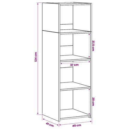 Highboard Artisan-eg 40 x 41 x 124 cm Konstrueret træ