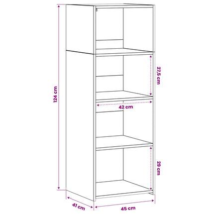 Highboard Gammelt træ 45 x 41 x 124 cm Konstrueret træ
