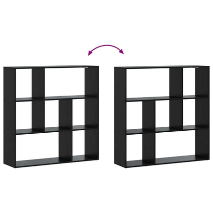 Bogskab 102 x 29 x 103,5 cm Konstrueret træ Sort eg