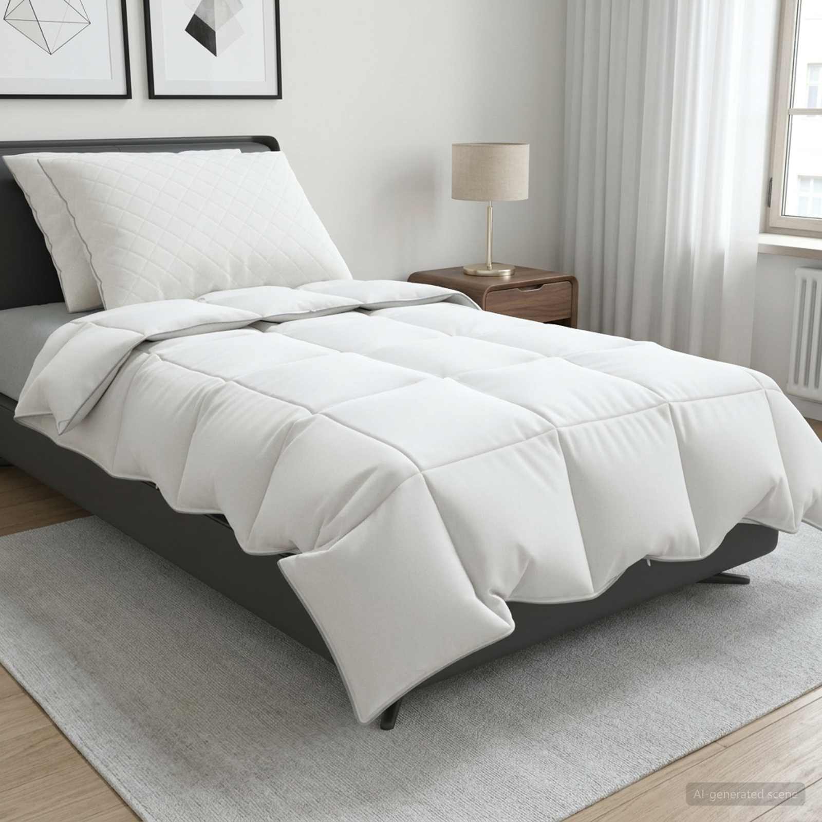 vidaXL 90% gåsedun dyne sæt FULDA 3 stk. 140 x 220 cm Sommer 100 GSM