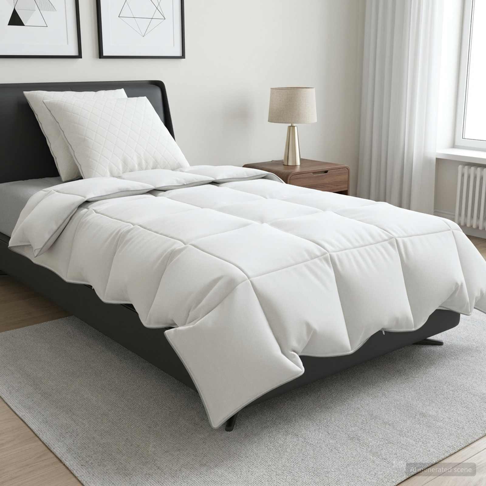 vidaXL 90% gåsedun dyne sæt FULDA 3 stk. 155 x 220 cm Sommer 100 GSM