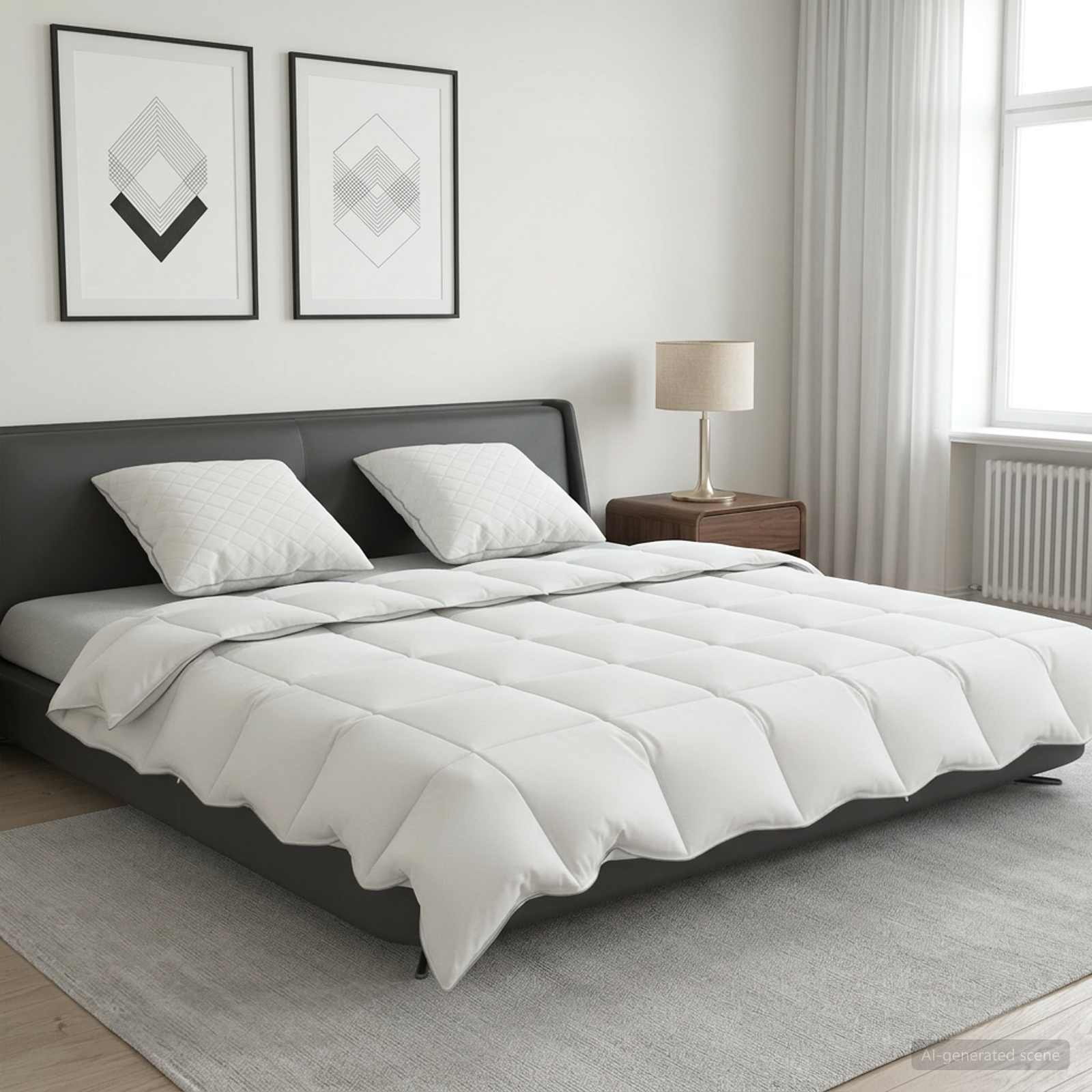 vidaXL 90% gåsedun dyne sæt FULDA 3 stk. 200 x 220 cm Sommer 100 GSM
