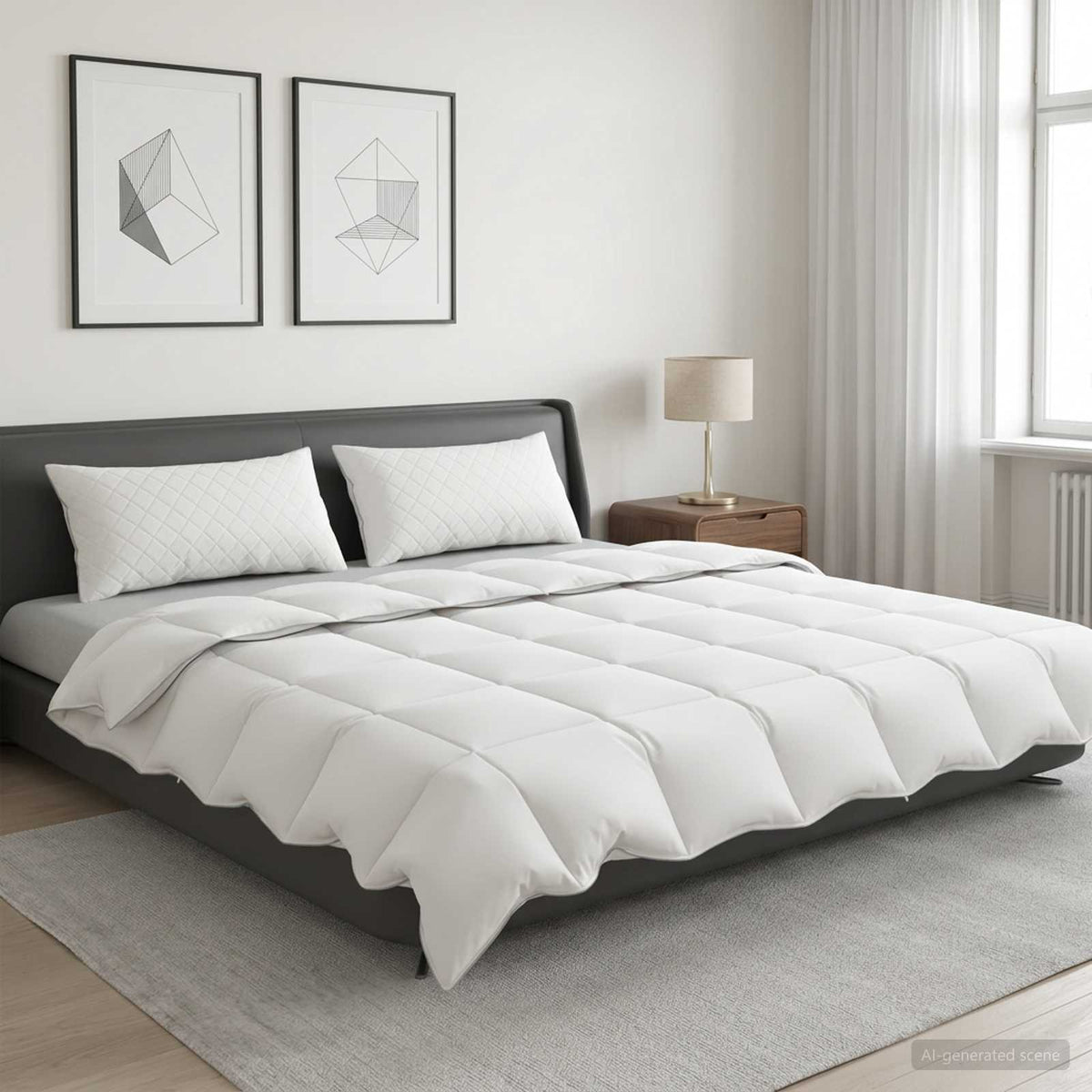 90% gsedun dyne st FULDA 3 stk. 220 x 260 cm Sommer 100 GSM