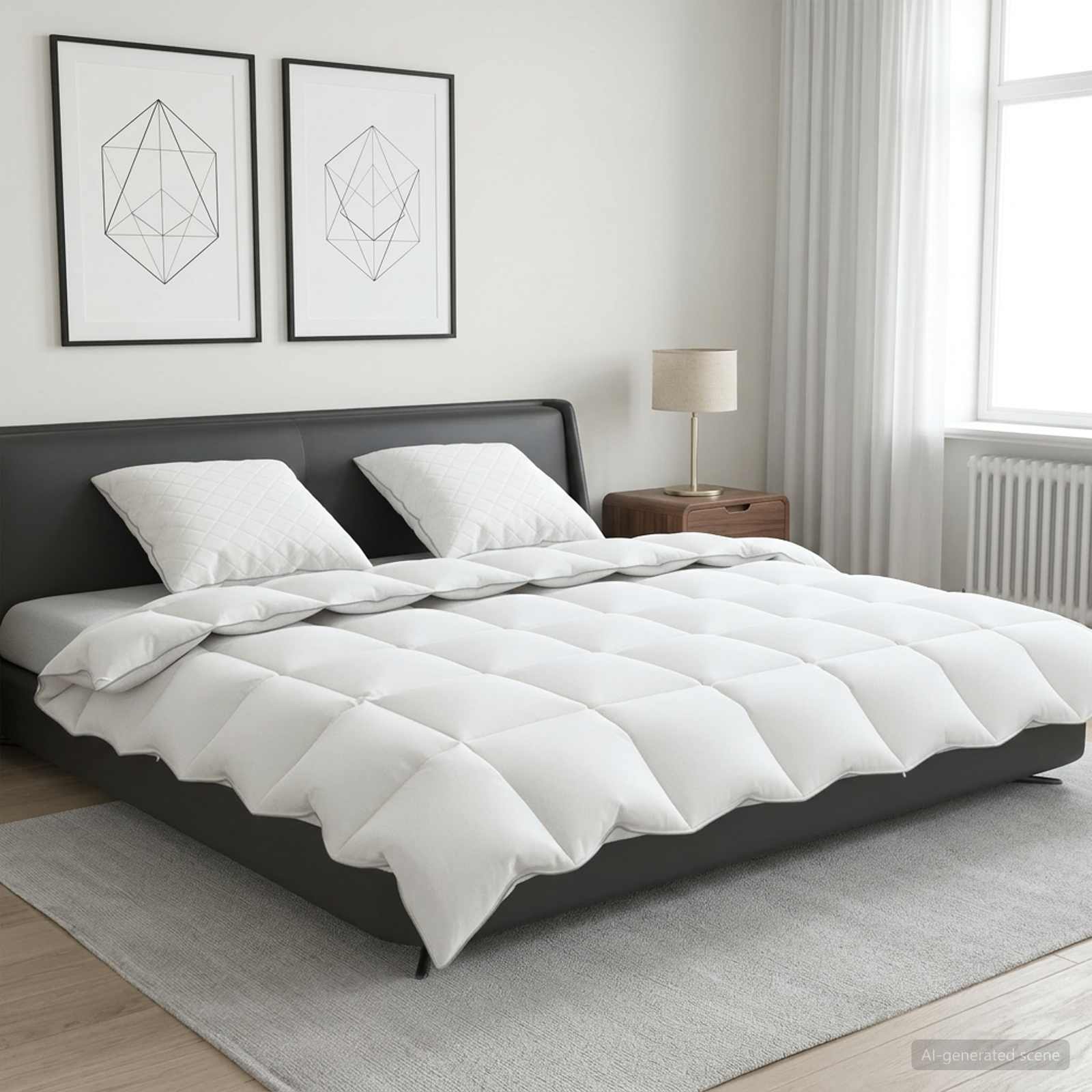 90% gsedun dyne st FULDA 3 stk. 200 x 220 cm Vinter 300 GSM