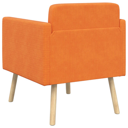 Accentstol Orange Fløjlsstof