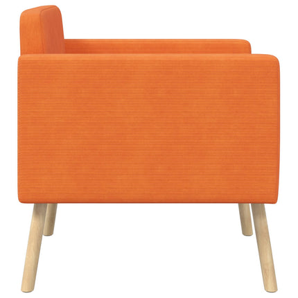 Accentstol Orange Fløjlsstof