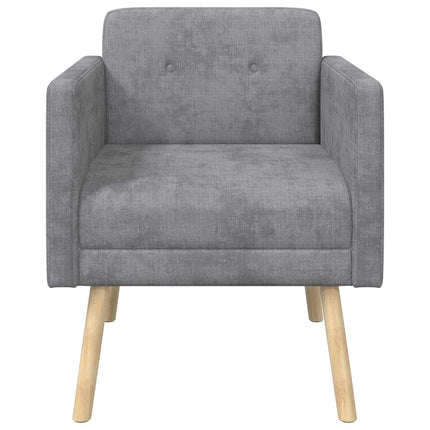 Accentstol Lysegrå Chenille Stof