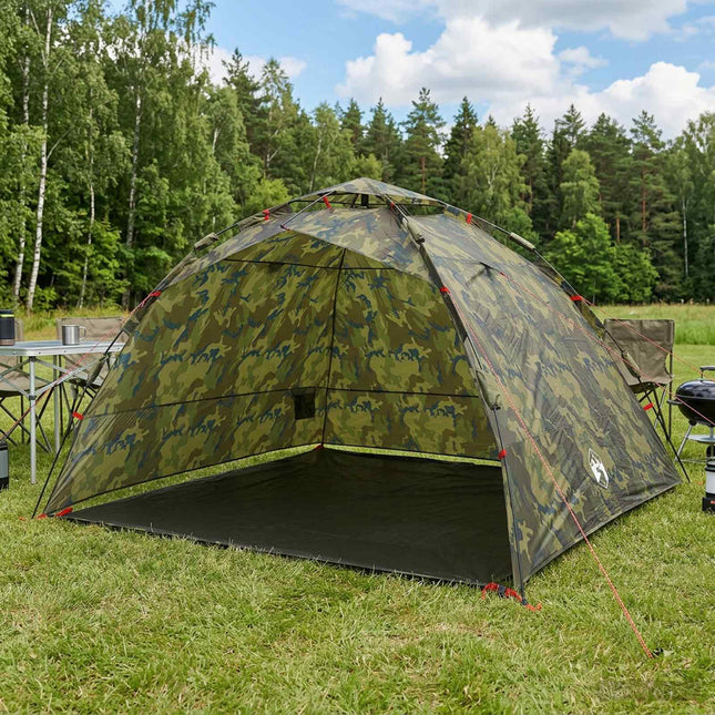 Fisketelt Hurtig Udgivelse 4-personers Lette camouflage