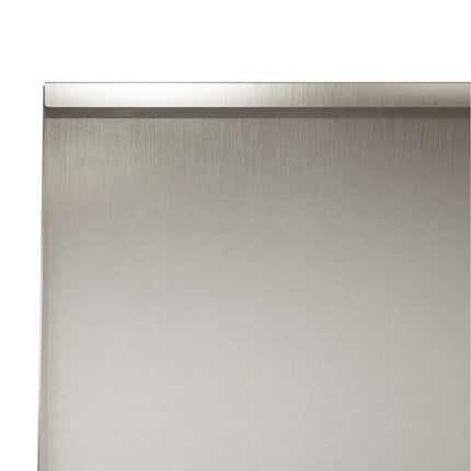 Støttemur 2 stk. 100 x 12 x 40 cm Rustfrit stål Sølv