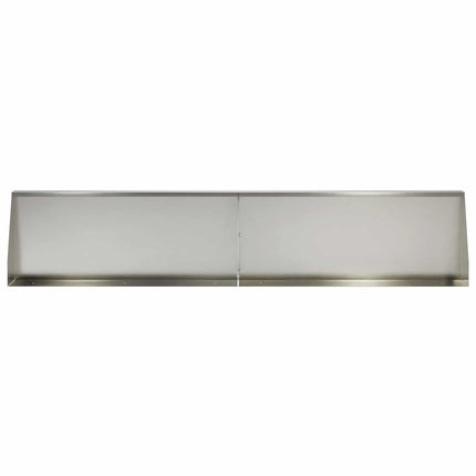 Støttemur 2 stk. 100 x 12 x 40 cm Rustfrit stål Sølv