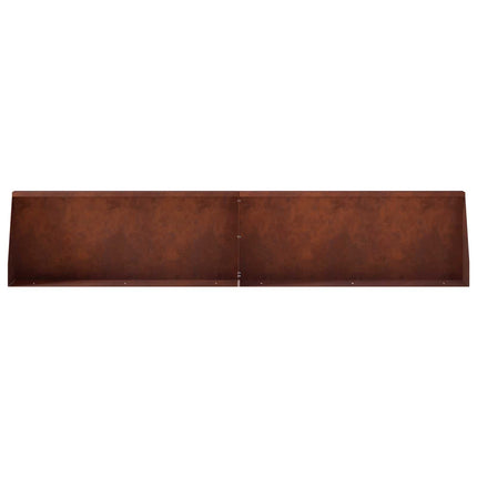 Støttemur 2 stk. 100 x 12 x 40 cm Cortenstål Rusten