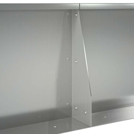 Støttemur 2 stk. 50 x 50 x 50 cm Galvaniseret stål Sølv