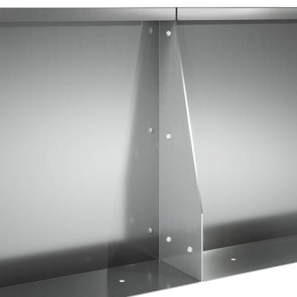 Støttemur 2 stk. 50 x 50 x 30 cm Galvaniseret stål Sølv