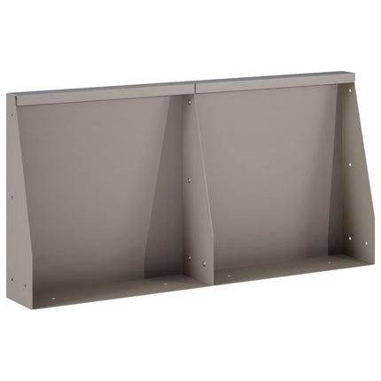 Støttemur 2 stk. 40 x 12 x 30 cm Cortenstål Rusten