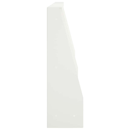 Støttemur 2 stk. 80 x 12 x 30 cm Stål Hvid