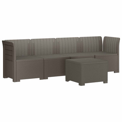 4-personers have-sofa i rattan-look PP Lysegrå