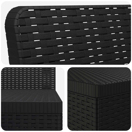 4-Persons Have Sofa Rattan Look PP Antracit