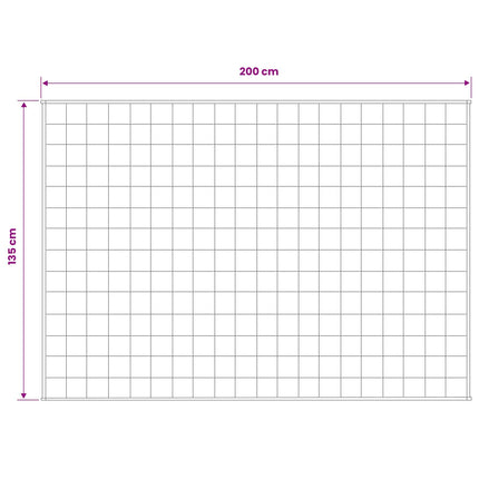 Vægtet tæppe Hvid 135 x 200 cm 6 kg 100% Bomuld 205T