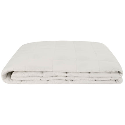 Vægtet tæppe Hvid 137 x 200 cm 6 kg 100% Bomuld 205T