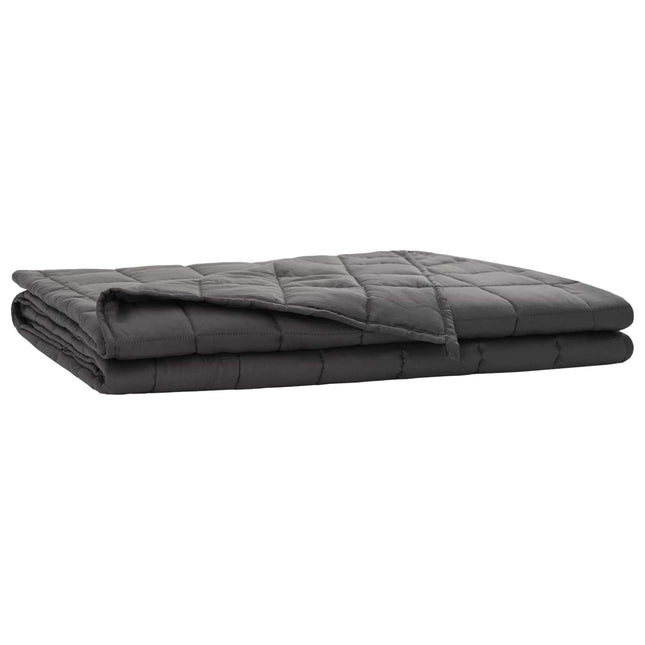 Vægtet tæppe Antracit 135 x 200 cm 6 kg 100% Bomuld 205T