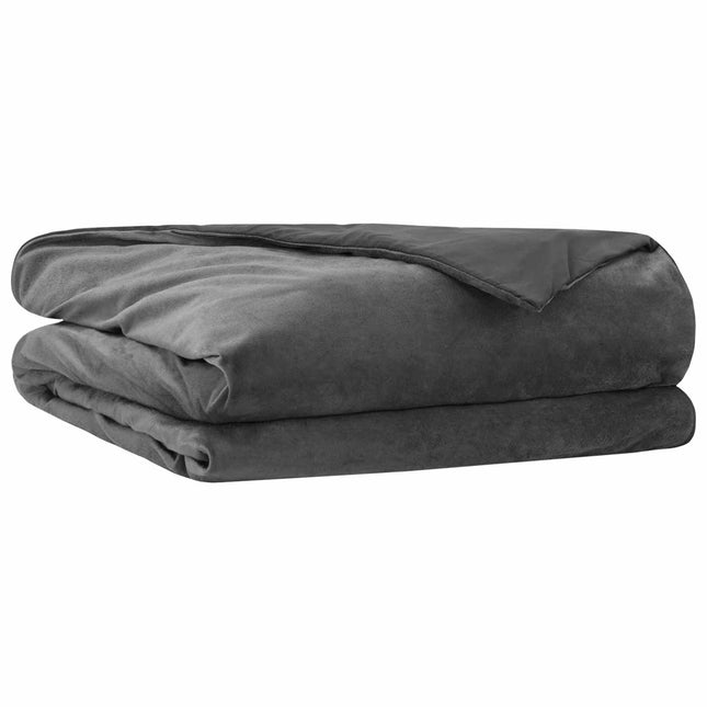 Vægtet tæppe Antracit 140 x 200 cm 10 kg 100% Bomuld 205T