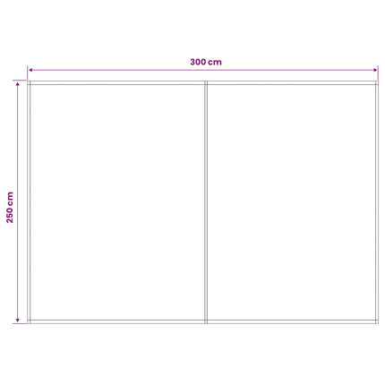 Reservedug til markise Blå og Hvid 300 x 250 cm Polyester