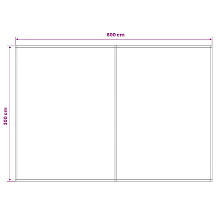 Reservedug til markise Blå og Hvid 600 × 300 cm Polyester
